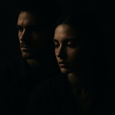 portrait of two people together