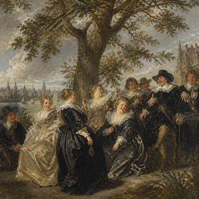 a tree in nature — Haarlem Golden Age Art Style