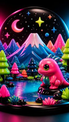 a tranquil mountain lake beneath a starry night sky, no people, no text