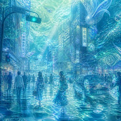 urban street with city activity