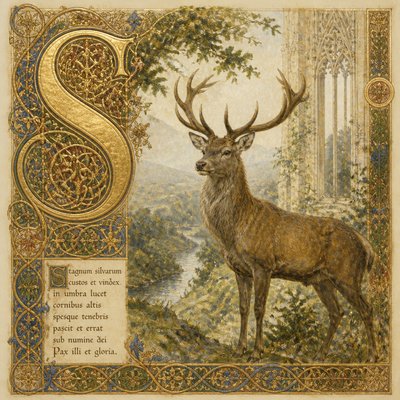 animal standing in natural pose — Luxembourgish Art Style