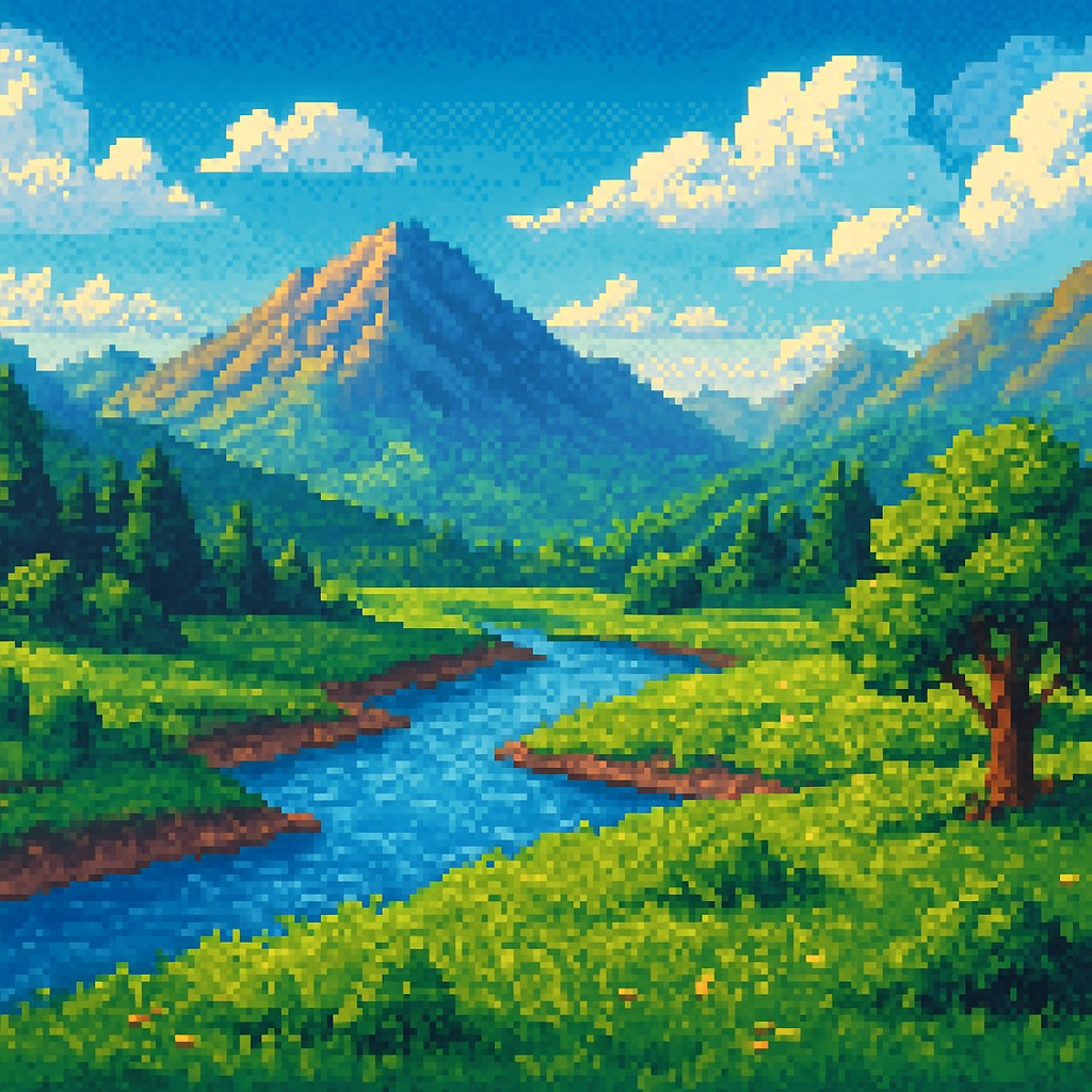 wide landscape with natural scenery