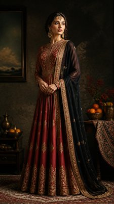 full-length portrait of an elegant figure