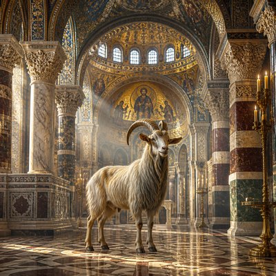 animal standing in natural pose — Byzantine Architecture