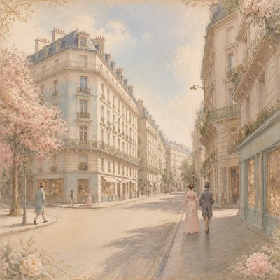 Regencycore Aesthetic Style Transfer Example