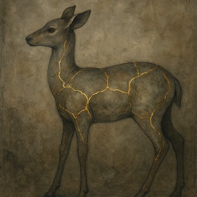animal standing in natural pose