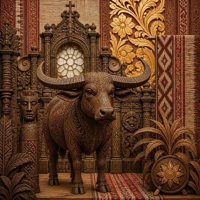animal standing in natural pose — Filipino Art Style