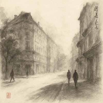 Traditional Chinese Landscape Art Style Style Transfer Example