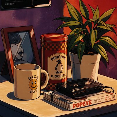 still life with everyday objects