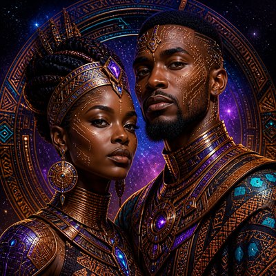 portrait of two people together