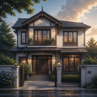 house with front view