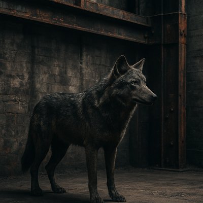 animal standing in natural pose