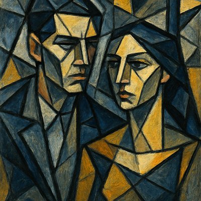 portrait of two people together