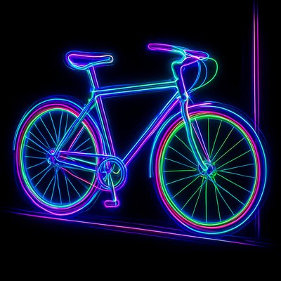 bicyle resting against a wall