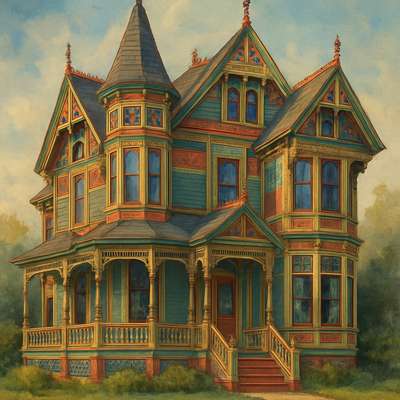 Victorian Architecture Art