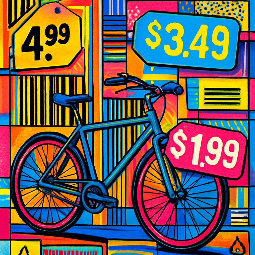 bicyle resting against a wall