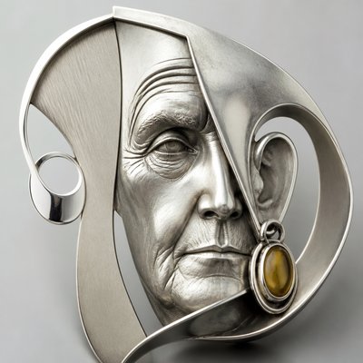 close-up portrait of an elderly person with expressive weathered features