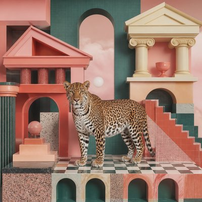 animal standing in natural pose — Postmodern Architecture