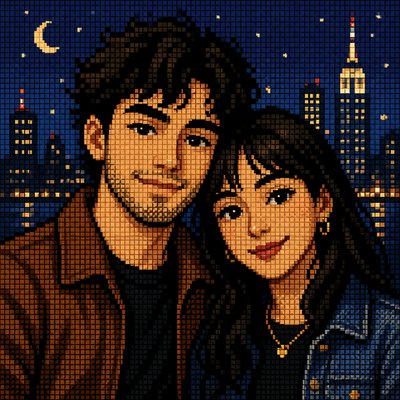 portrait of two people together