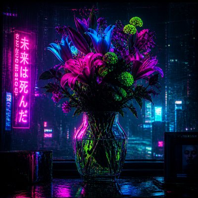 bouquet of flowers in a glass vase
