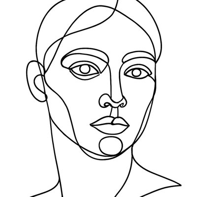 Single Line Minimalism Art Style 1