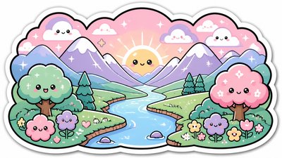 a vast valley with a river winding toward distant mountains at sunrise, no people, no text