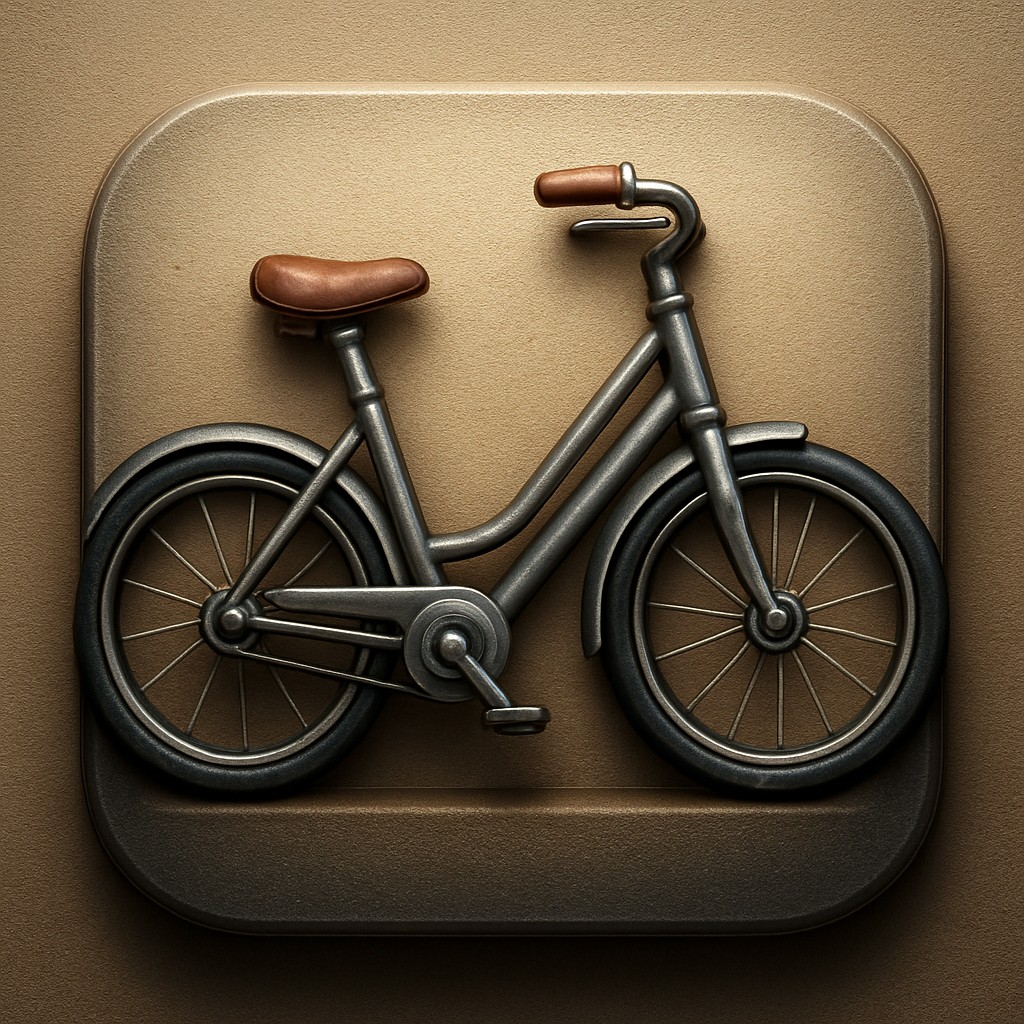 bicyle resting against a wall