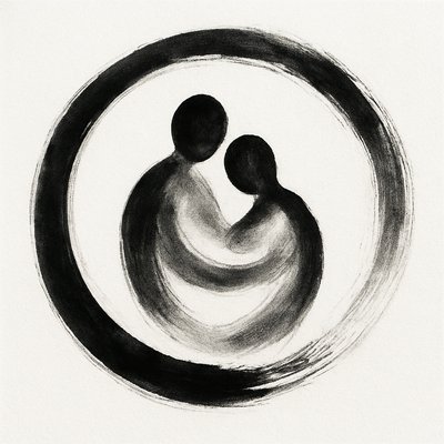 portrait of two people together
