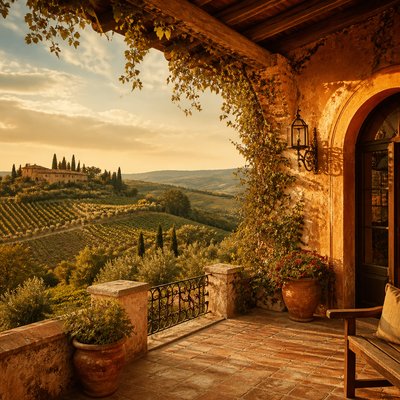 wide landscape with natural scenery — Tuscan Interior Design
