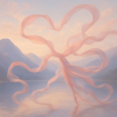 serene landscape with mountains and water