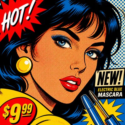 Advertisement Pop Art Style example