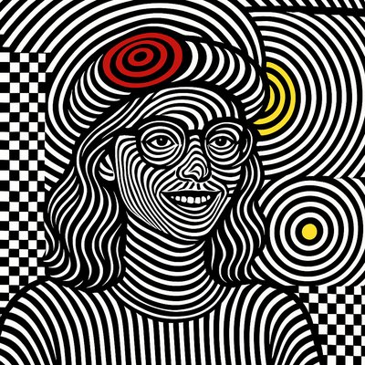 Op Art Style Style Transfer Example