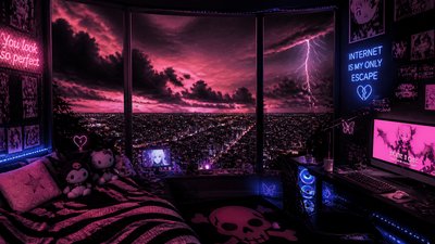 sweeping panoramic landscape with a dramatic sky