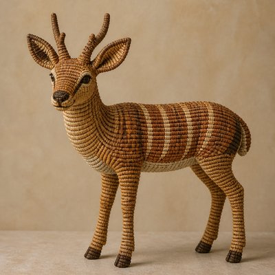 animal standing in natural pose — Basketry Art Style