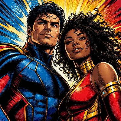portrait of two people together