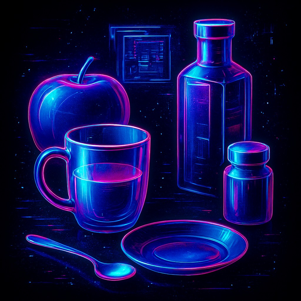 still life with everyday objects