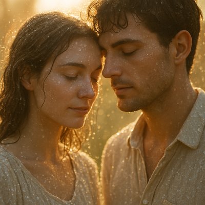 portrait of two people together