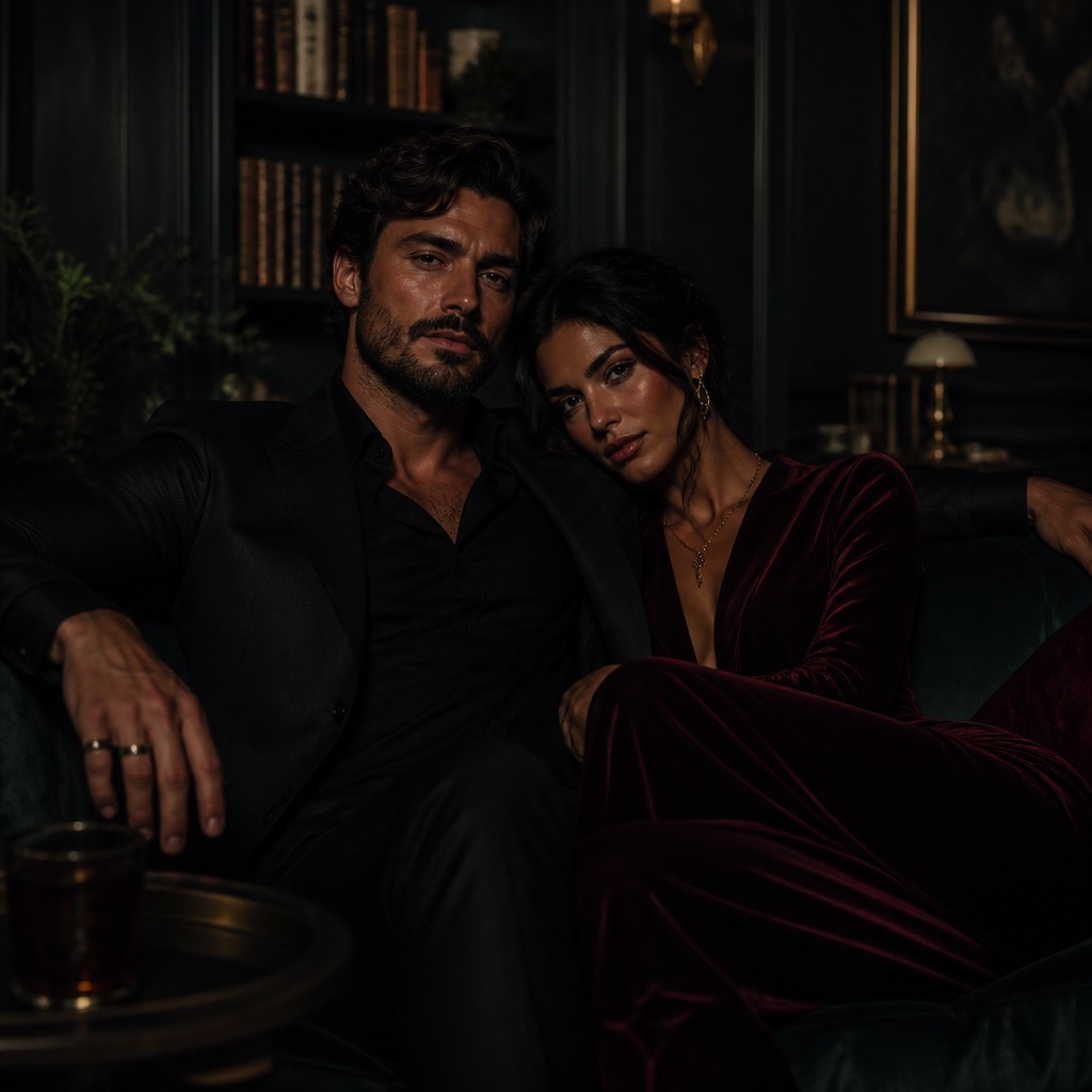 portrait of two people together — Dark Moody Interior Design