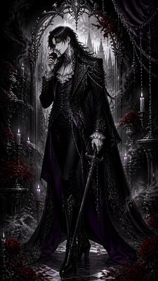 full-length portrait of an elegant figure