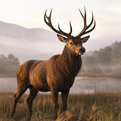 animal standing in natural pose