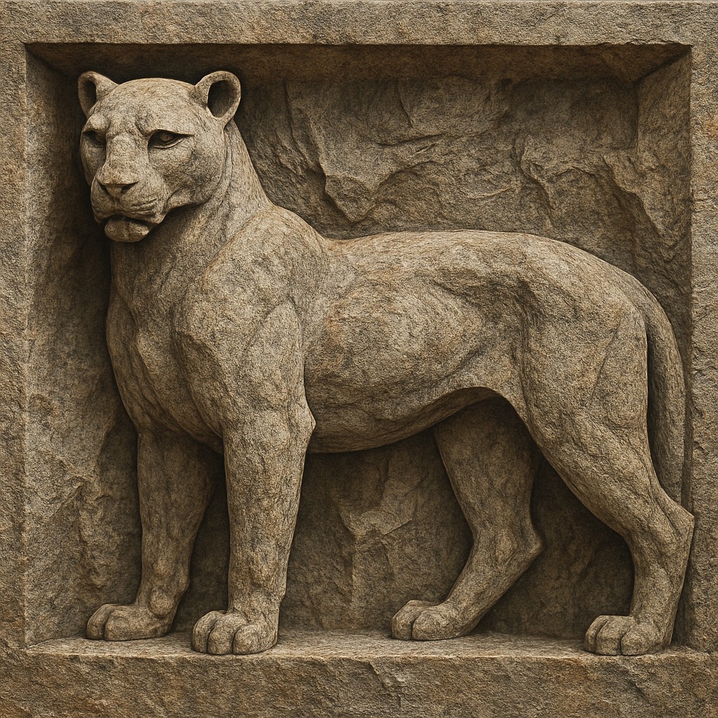 animal standing in natural pose