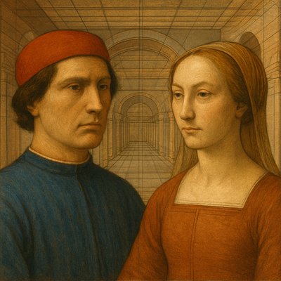 portrait of two people together