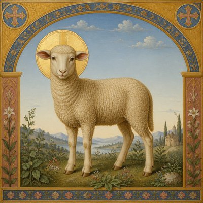 animal standing in natural pose — Nazarene Art Style