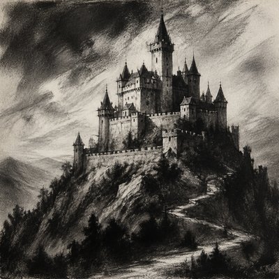 majestic castle on a hilltop
