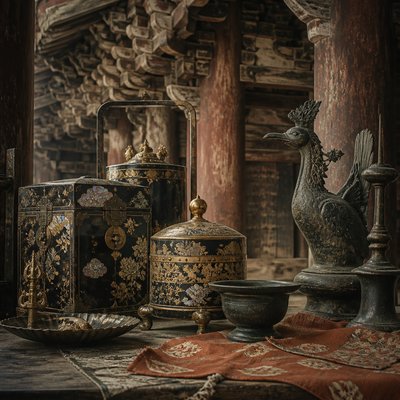 still life with everyday objects — Nara Art Style