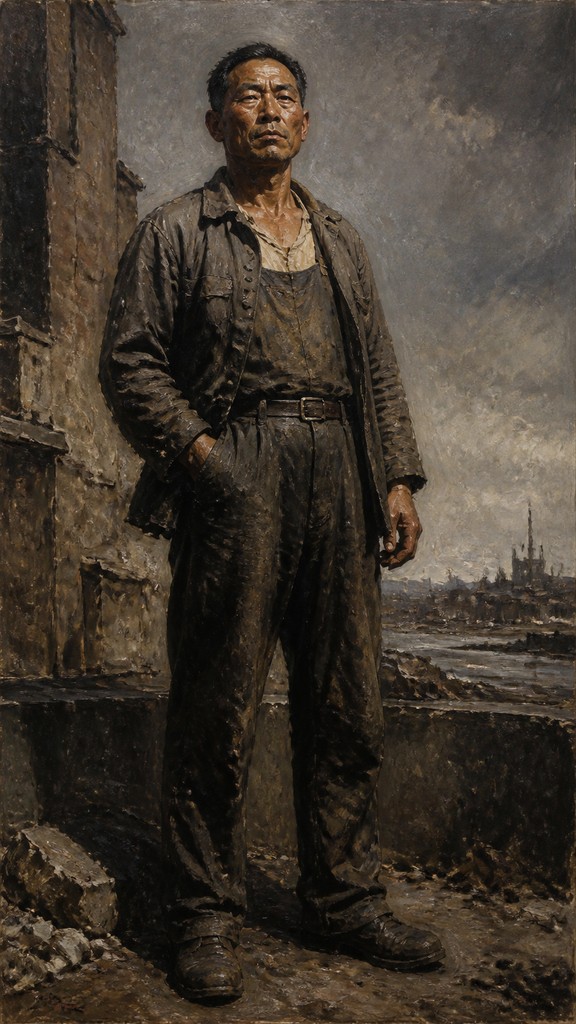full-length portrait of an elegant figure