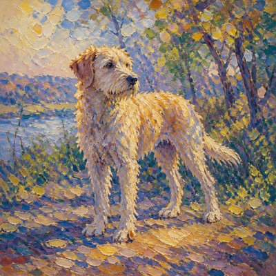 animal standing in natural pose — Impressionist Still Life Art Style