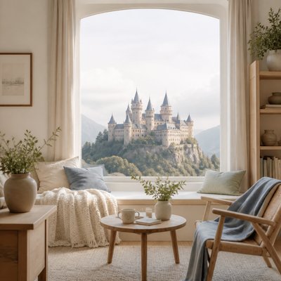 majestic castle on a hilltop