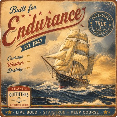 sailing ship on a stormy sea