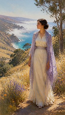 full-length portrait of an elegant figure